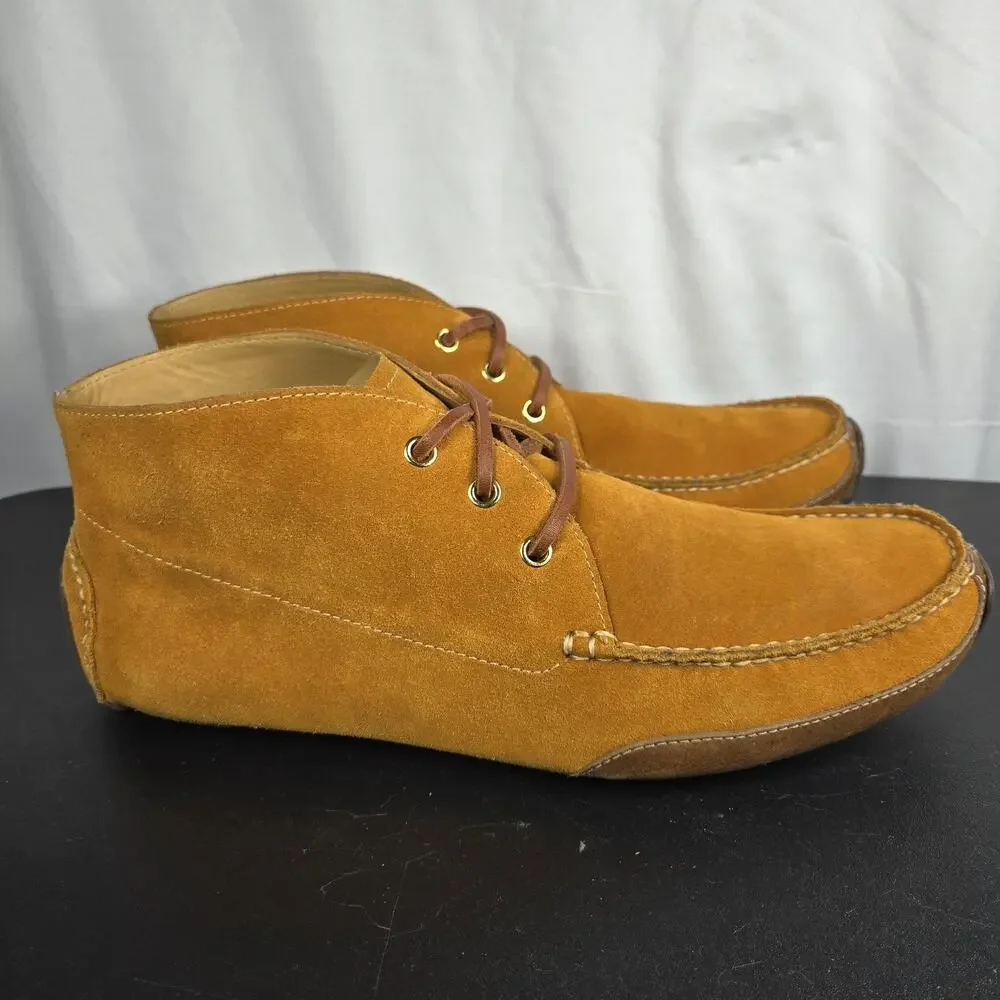 Cole Haan Shoes Mens Size 11 Tan Suede Chukka Moc‎ Toe Driving Lace Up C13104